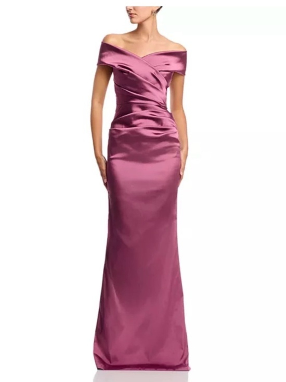 Teri Jon by Rickie Freeman
Satin Stretch Off The Shoulder Gown size 14
